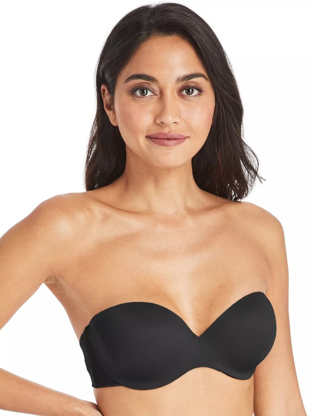 NWT Maidenform Custom Lift Strapless Underwire Bra 09417 Black Size 38C